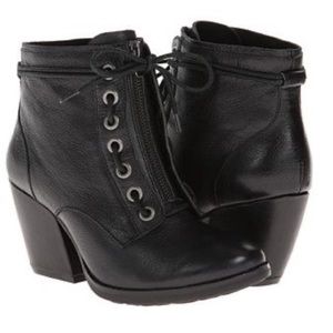 Kork-Ease Leather Lace Up Booties- 9 Anthropologie